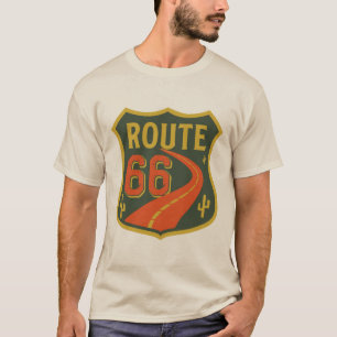 Camiseta Ruta 66 clásica, carretera de la historia de los E
