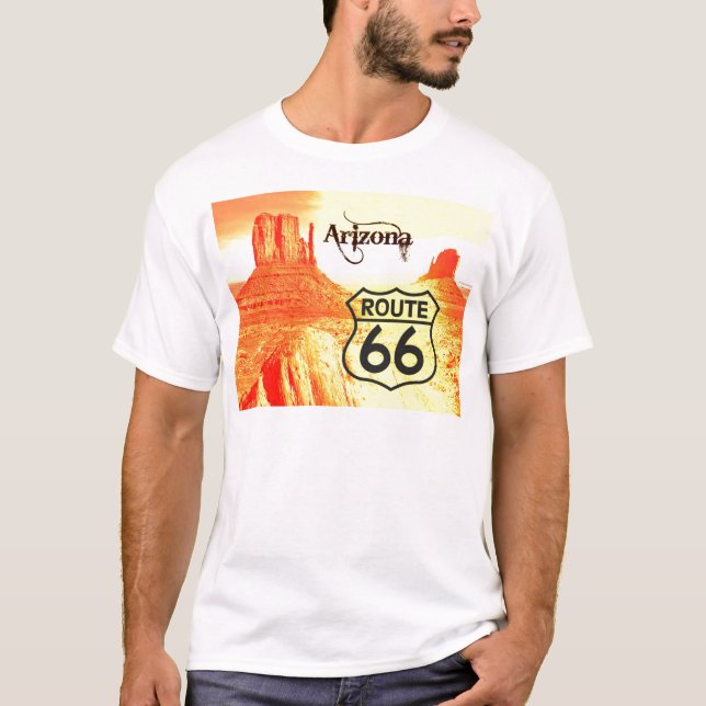 Camiseta Ruta 66 de Arizona (Anverso)