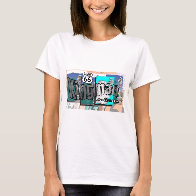 Camiseta Ruta 66 de Kingman Arizona (Anverso)