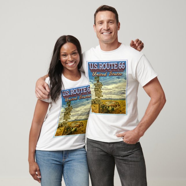 CAMISETA RUTA 66 DE LOS EE.UU. - LAS CARRETERAS MÁS FAMOSAS (Unisexo)