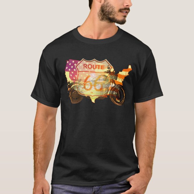 Camiseta Ruta 66 del paseo (Anverso)