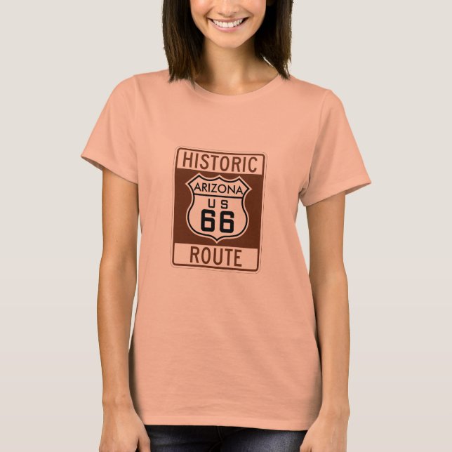 Camiseta Ruta 66 del personalizar Arizona US (Anverso)
