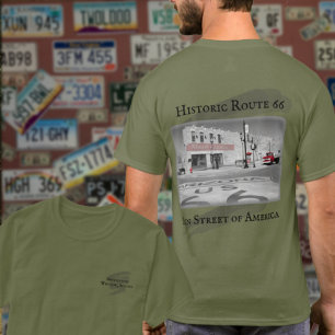 Camiseta Ruta 66 Destino Vintage Winslow Arizona Foto