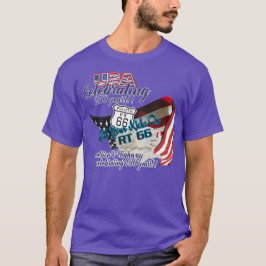 Camiseta Ruta 66 EE. UU. 250 bandera