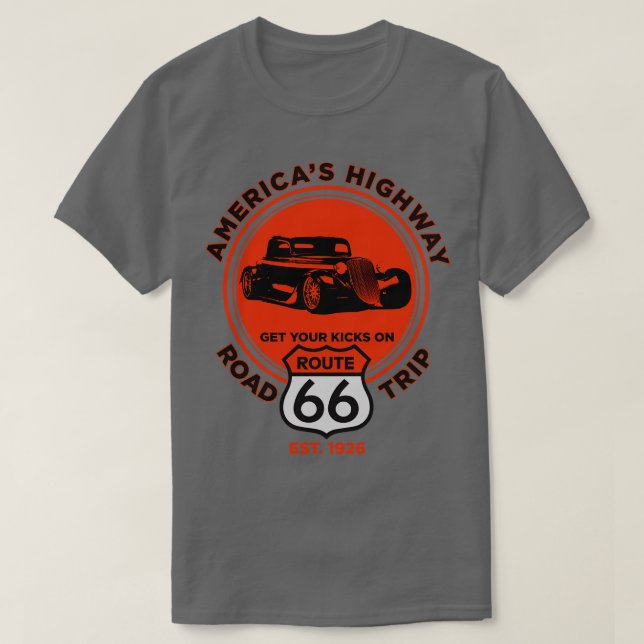 Camiseta Ruta 66 Hot Rod (Diseño del anverso)