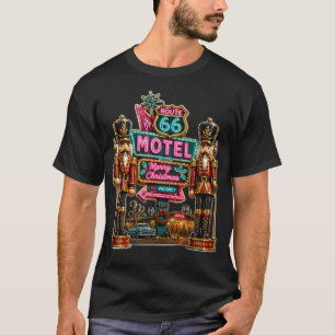 Camiseta Ruta 66 Motel Cascanueces Neon Navidad