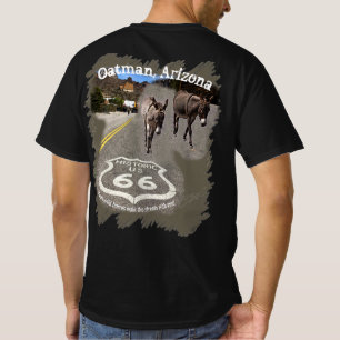 Camiseta Ruta 66 Oatman Arizona Burros En La Calle
