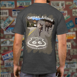 Camiseta Ruta 66 Oatman AZ Burros En Street Back Design