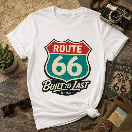 Camiseta Ruta 66 Vintage Construida Para Durar