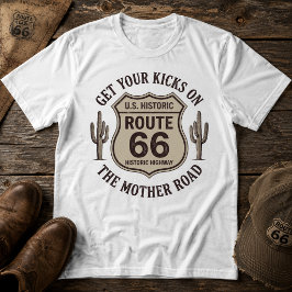 Camiseta Ruta 66 Vintage El Camino Madre Viaje por el Desie