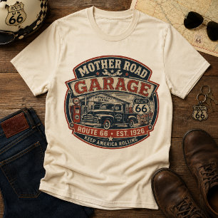 Camiseta Ruta 66 Vintage Garage Madre