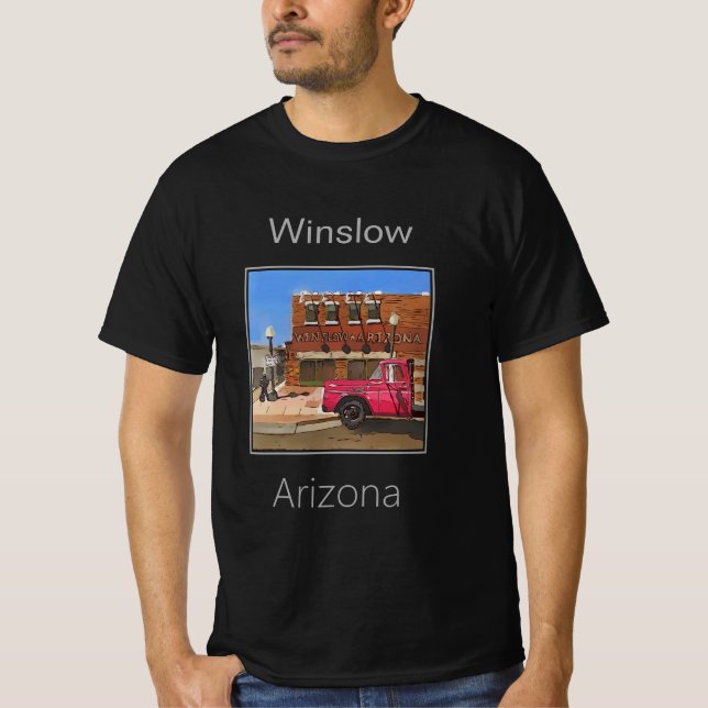 Camiseta Ruta 66, Winslow, Arizona (Anverso)
