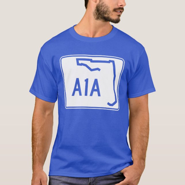 Camiseta Ruta A1A del estado de la Florida (Anverso)