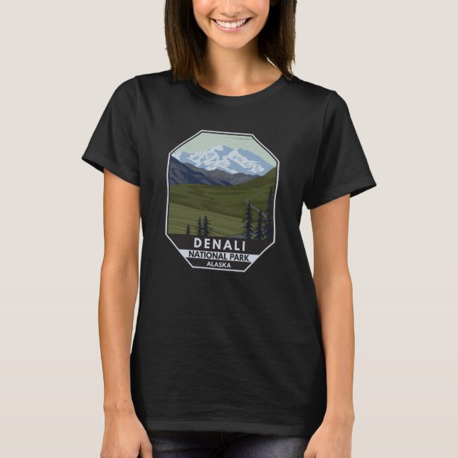 Camiseta Ruta al parque nacional Denali (Anverso)