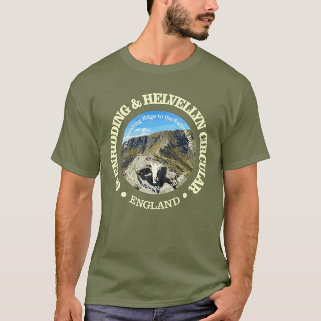 Camiseta Ruta circular de Glenridding & Helvellyn (rd.) (Anverso)