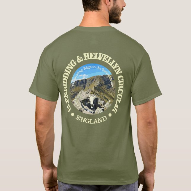 Camiseta Ruta circular de Glenridding & Helvellyn (rd.) (Reverso)