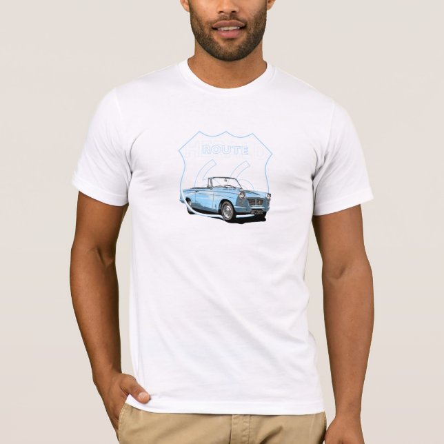 Camiseta Ruta convertible 1966 de Triumph Herald 66 (Anverso)