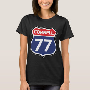 Camiseta Ruta Cornell 77 Barton Hall Carretera Concierto si