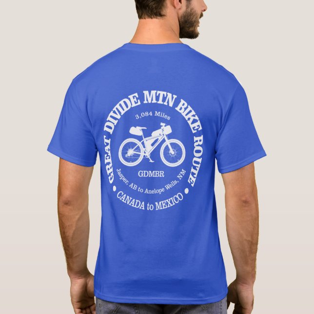 Camiseta Ruta de Bicicleta de Montaña de Gran División (MTB (Reverso)