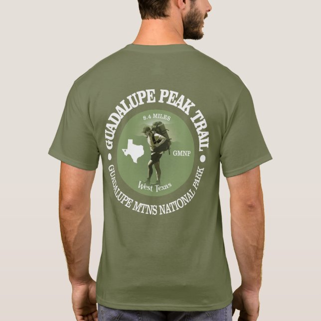 Camiseta Ruta de Guadalupe Peak (O) (Reverso)