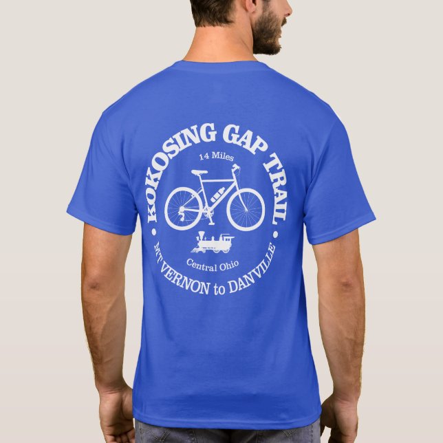 Camiseta Ruta de la brecha de Kokosing (ciclismo) (Reverso)