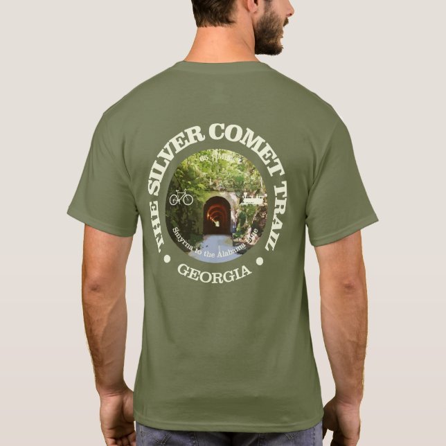 Camiseta Ruta de la cometa plateada (ciclismo c) (Reverso)