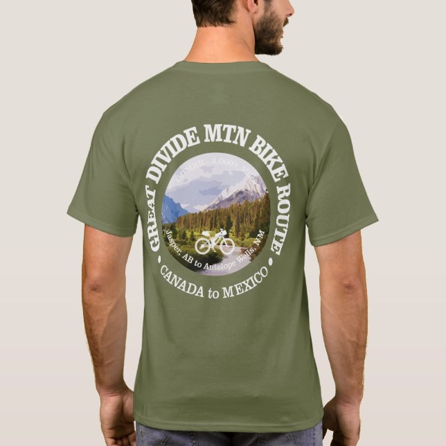 Camiseta Ruta de la Gran División de Bicicletas Mtn (ciclis (Reverso)