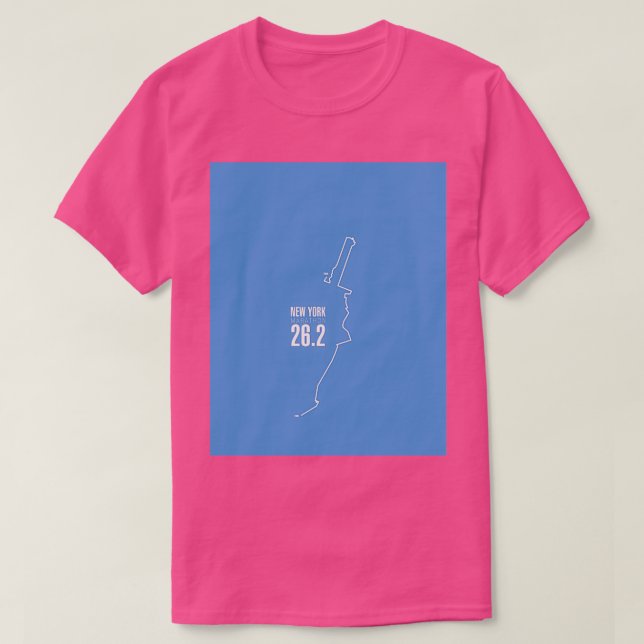Camiseta Ruta de la Maratón de Nueva York (Diseño del anverso)