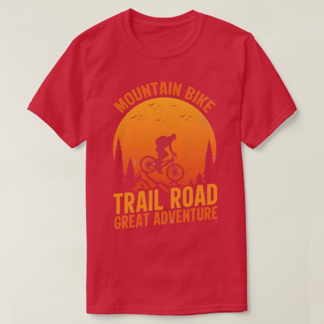 Camiseta Ruta de la Montaña en Bicicleta Gran Aventura (Diseño del anverso)