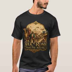 Camiseta Ruta de la Seda Antiguo Comercio Vibraciones Moder