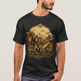 Camiseta Ruta de la Seda Antiguo Comercio Vibraciones Moder