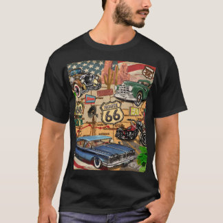 Camiseta Ruta de la Viñeta 66, poster nostálgico.