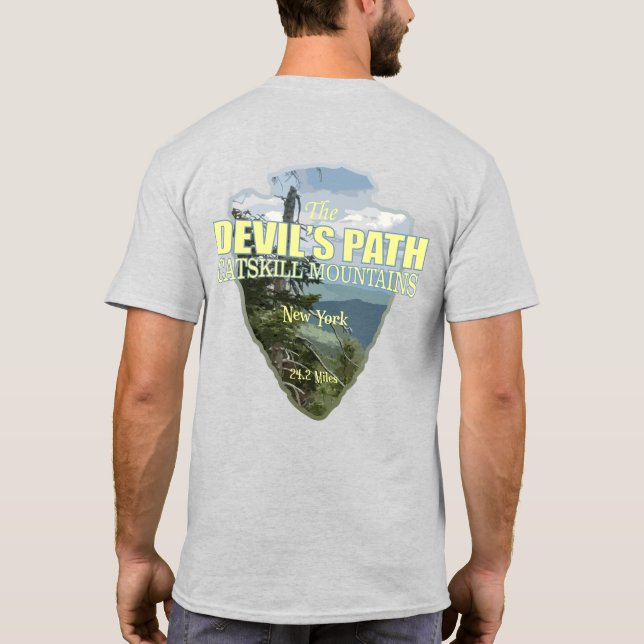 Camiseta Ruta de los demonios (punta de flecha) (Reverso)