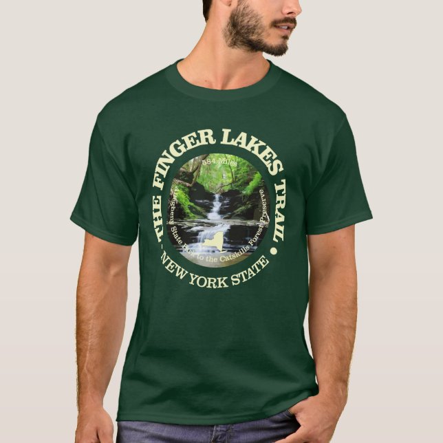 Camiseta Ruta de los lagos de los dedos (Anverso)
