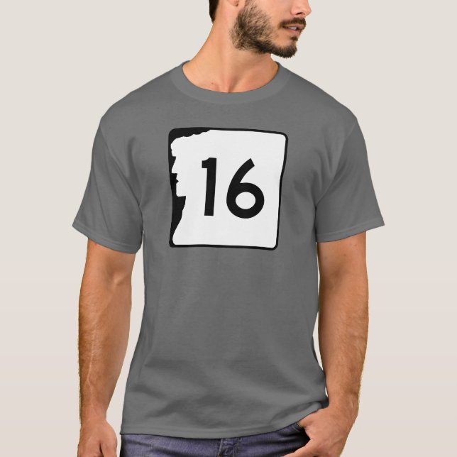 Camiseta Ruta de Nuevo Hampshire 16 (Anverso)