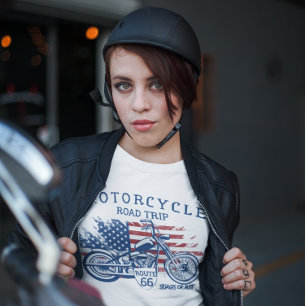 Camiseta Ruta de viaje en motocicleta Ruta 66 Sturgis o nad