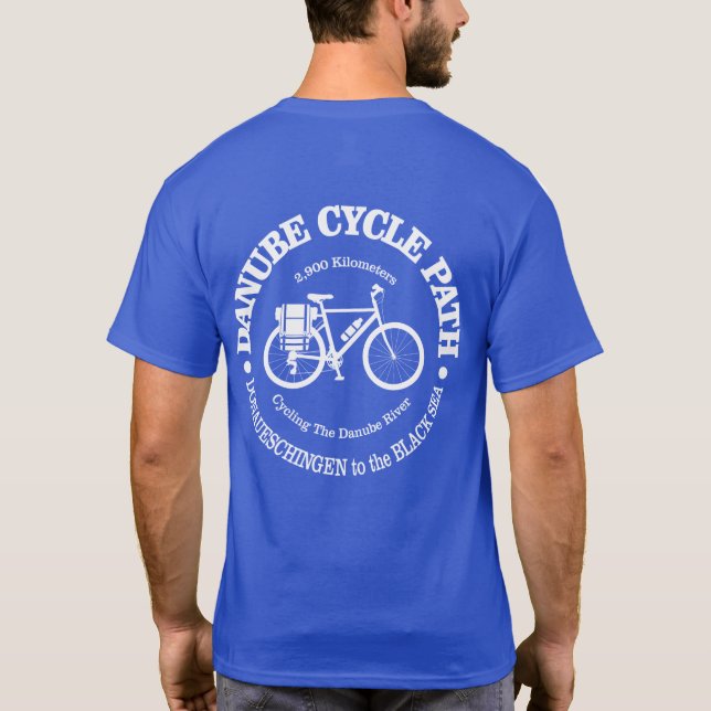 Camiseta Ruta del ciclo del Danubio (ciclismo) (Reverso)