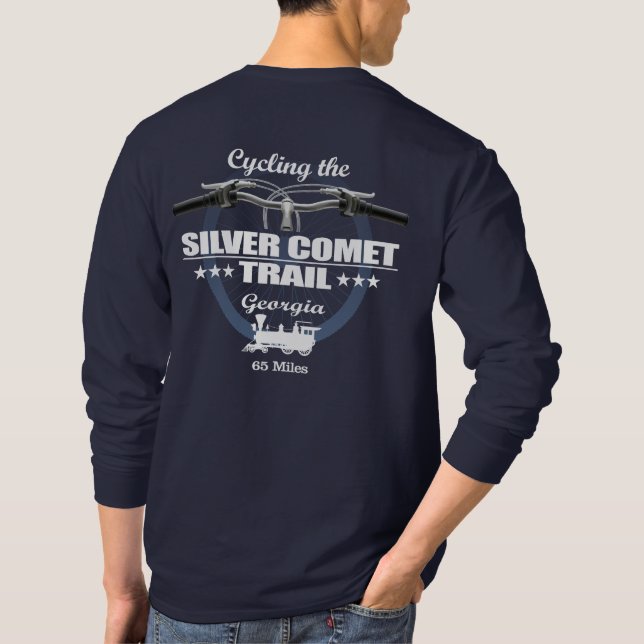 Camiseta Ruta del cometa plateado (H2) (Reverso)