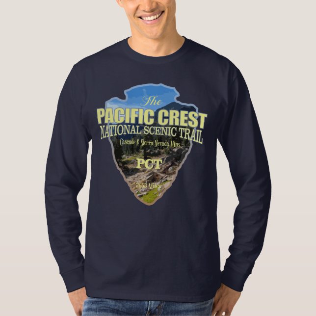 Camiseta Ruta del Escudo del Pacífico (punta de flecha) (Anverso)