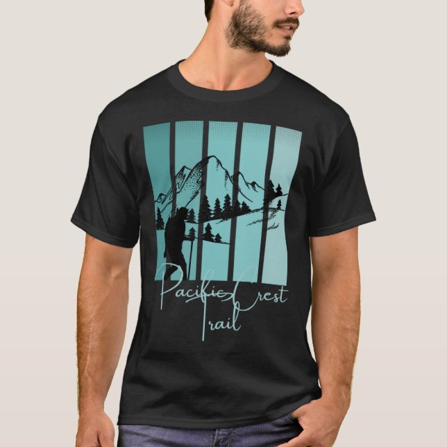 Camiseta Ruta del Escudo Pacífico PCT Senderismo Parque Nac (Anverso)