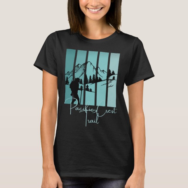 Camiseta Ruta del Escudo Pacífico PCT Senderismo Parque Nac (Anverso)