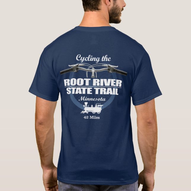 Camiseta Ruta del estado del río raíz (H2) (Reverso)