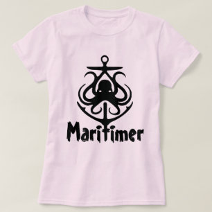 Camiseta Ruta del Faro Náutico de Maritimer Anchor Octopus