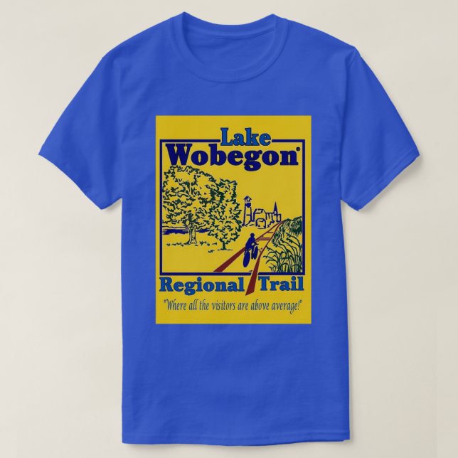 Camiseta Ruta del lago Wobegon (Diseño del anverso)