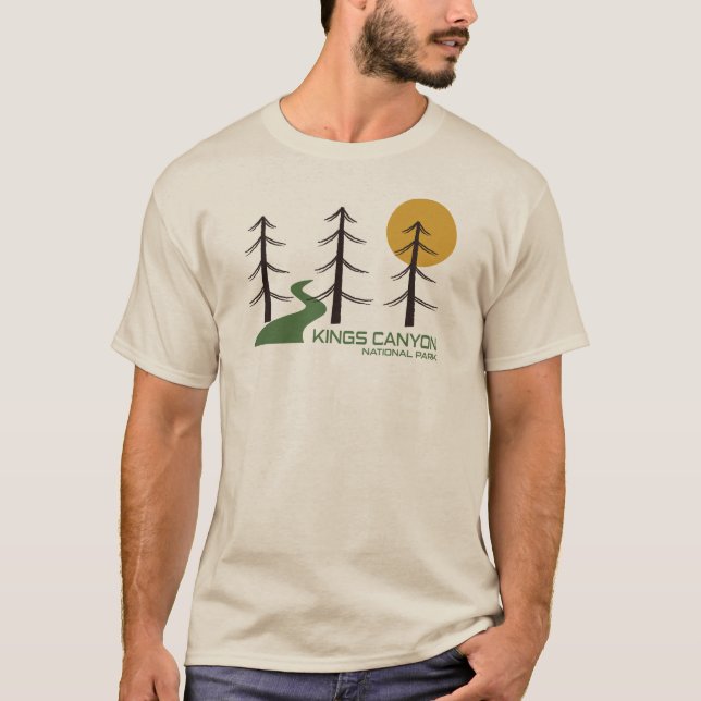 Camiseta Ruta del Parque Nacional del Cañón Kings (Anverso)