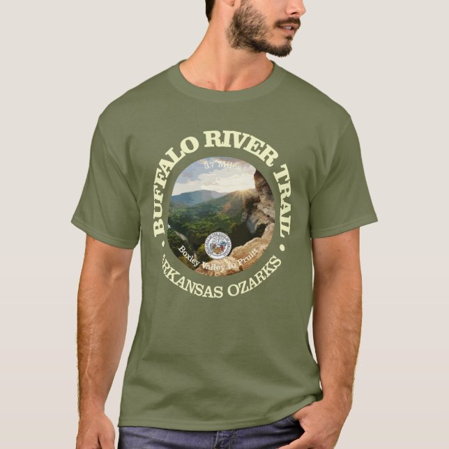 Camiseta Ruta del río Búfalo (rd) (Anverso)