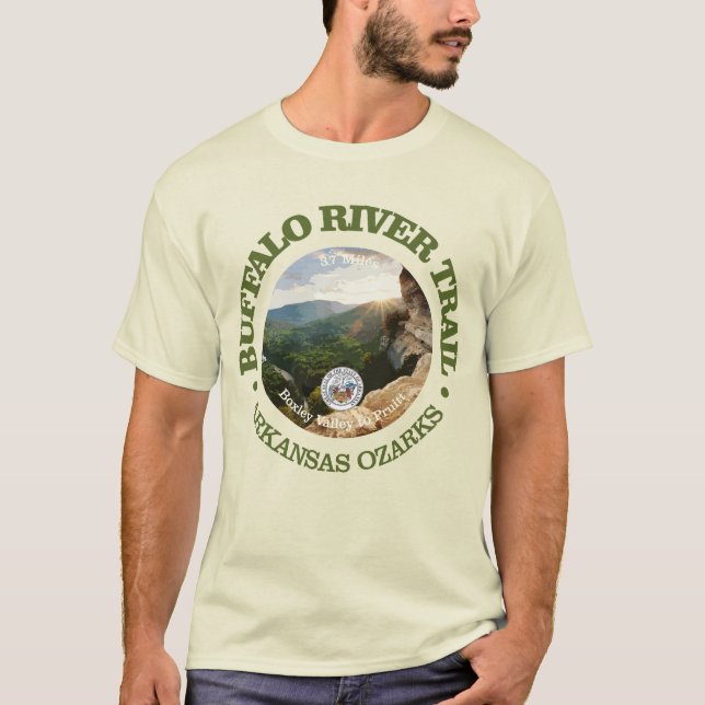 Camiseta Ruta del río Búfalo (rd) (Anverso)