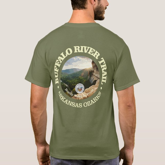 Camiseta Ruta del río Búfalo (rd) (Reverso)