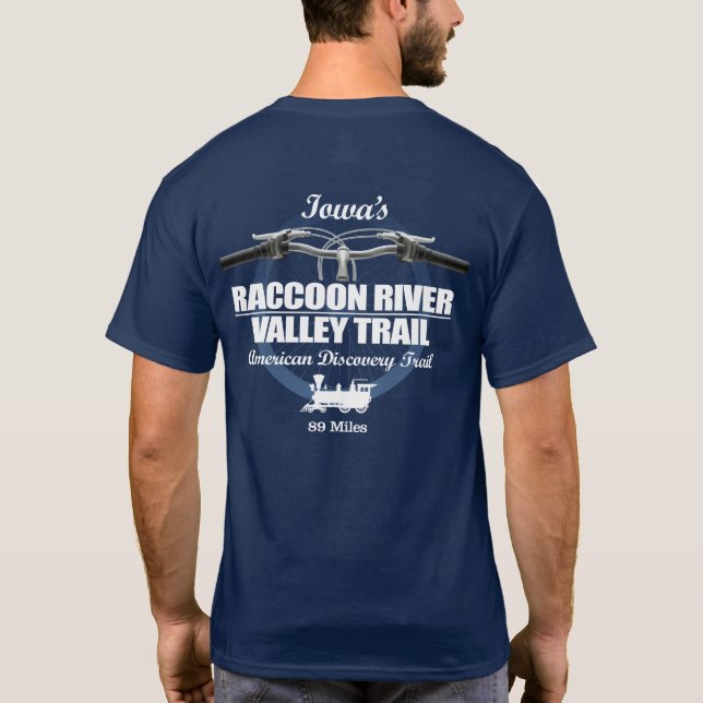 Camiseta Ruta del Valle del Río Raccoon (H2) (Reverso)