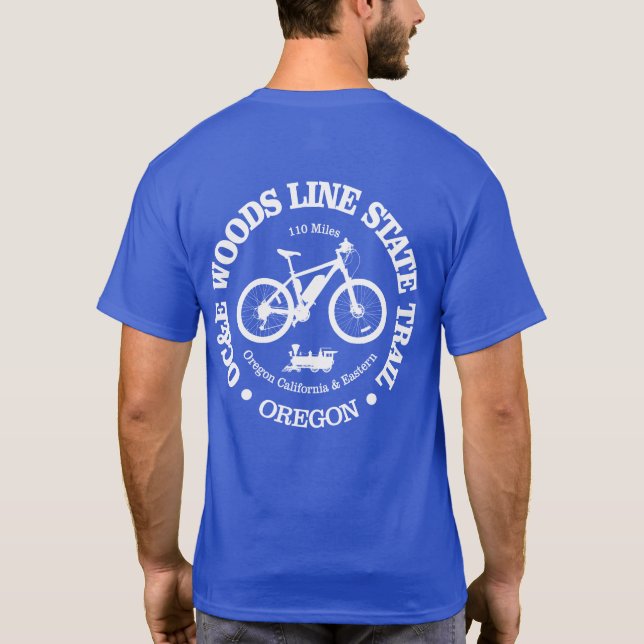 Camiseta Ruta Estatal de Línea OC&E Woods (ciclismo) (Reverso)